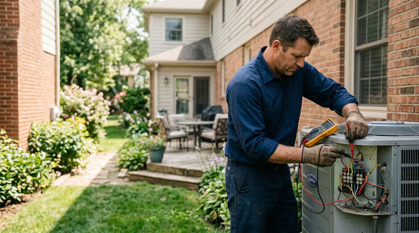 HVAC technician working near Reed, KY